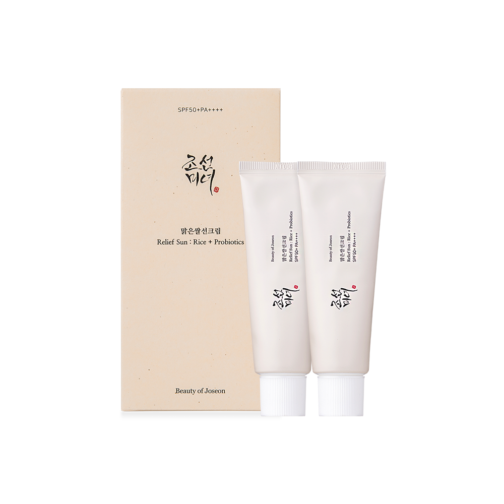 [朝鲜王朝] 安心舒缓防晒霜：大米益生菌 (SPF50+ PA++++) 双联包 50ml X 2支